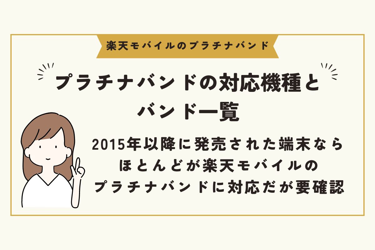 楽天モバイル　プラチナバンド